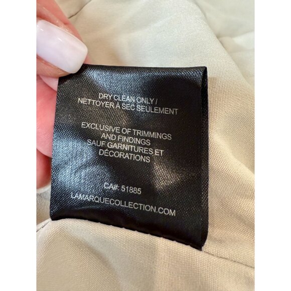 NEW LAMARQUE DAVINA FAUX LEATHER BUSTIER in White BONE NWOT - Size L - Picture 5 of 9